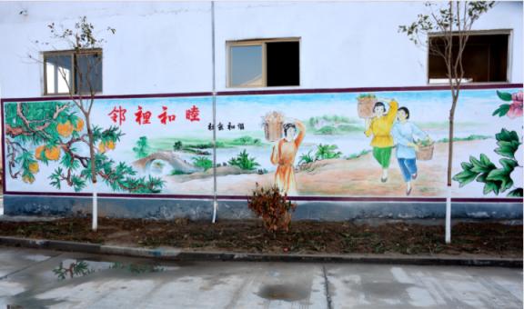 响水乡镇文化墙 乡风文明焕发新活力